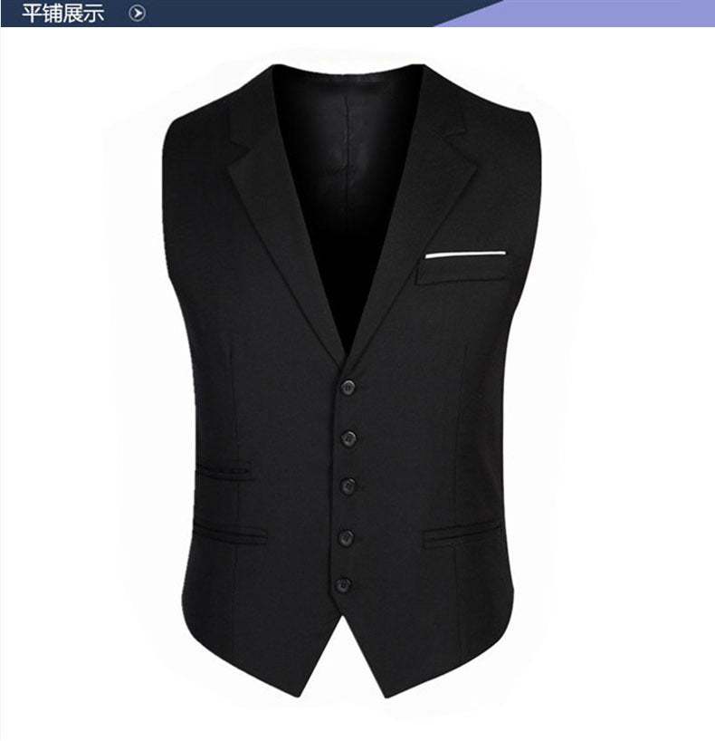 Men's Business Suit Slim Fit Leisure Vest