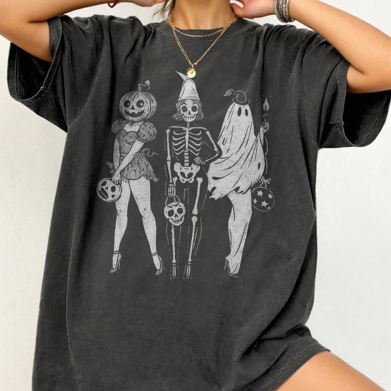 Summer Loose Short Sleeves T-shirt Men's And Women's Round Neck