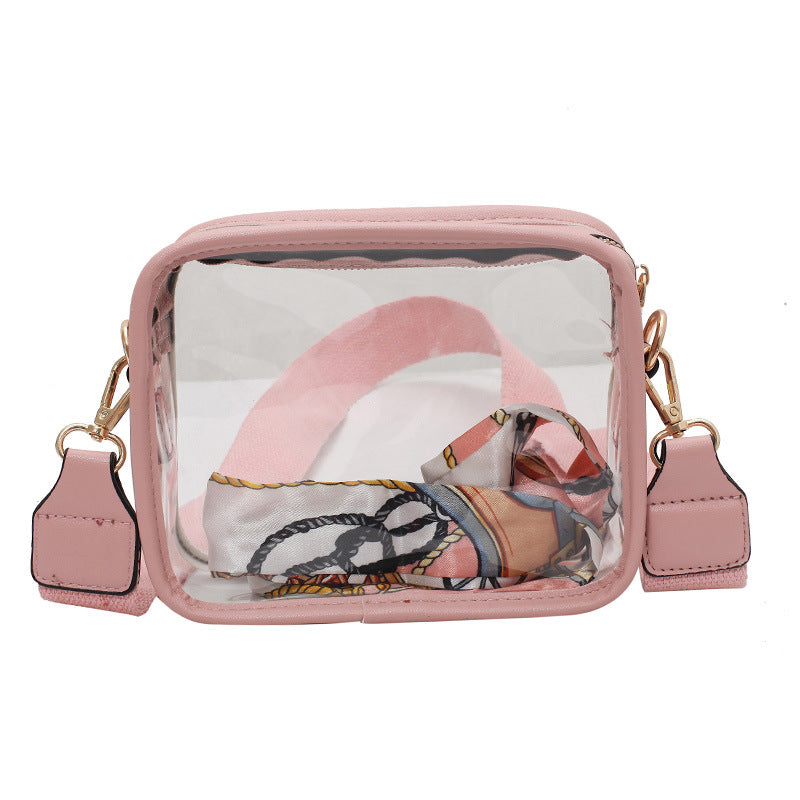 Koreansk version af den trendy PVC-skuldertaske med diagonal mobiltelefon