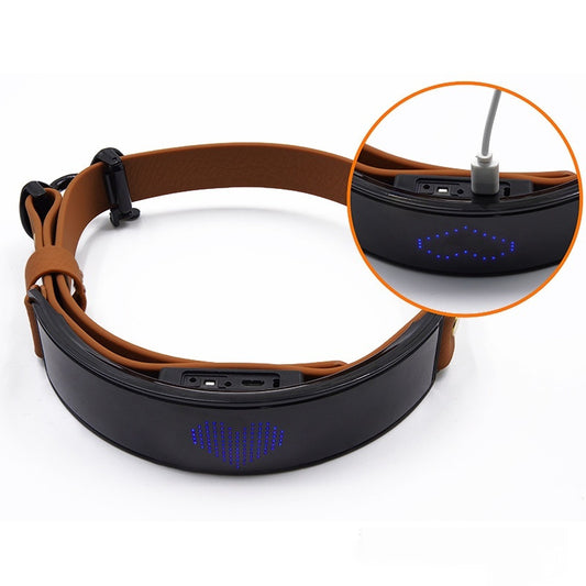 LED Display Collar Dog Harness