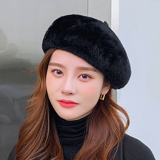 Women's Fashion Mink Hair Beret Leisure