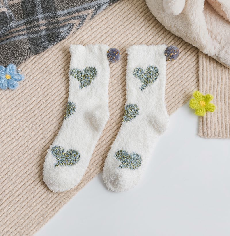 Coral fleece socks