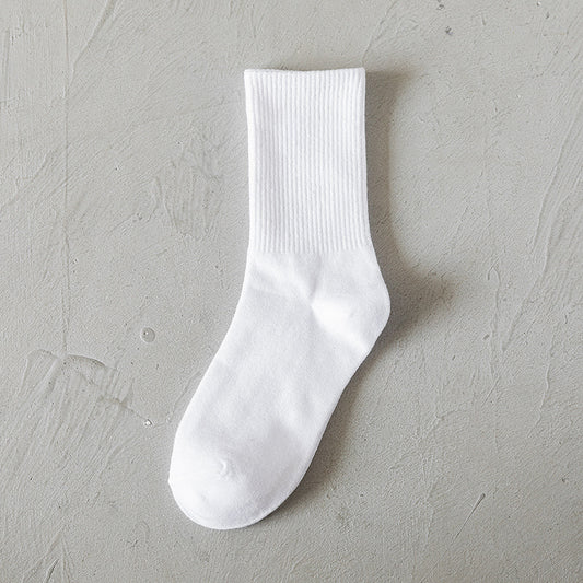 Women's Autumn And Winter Cartoon Illustration Japanese Style Mid-calf High Length Cotton Socks