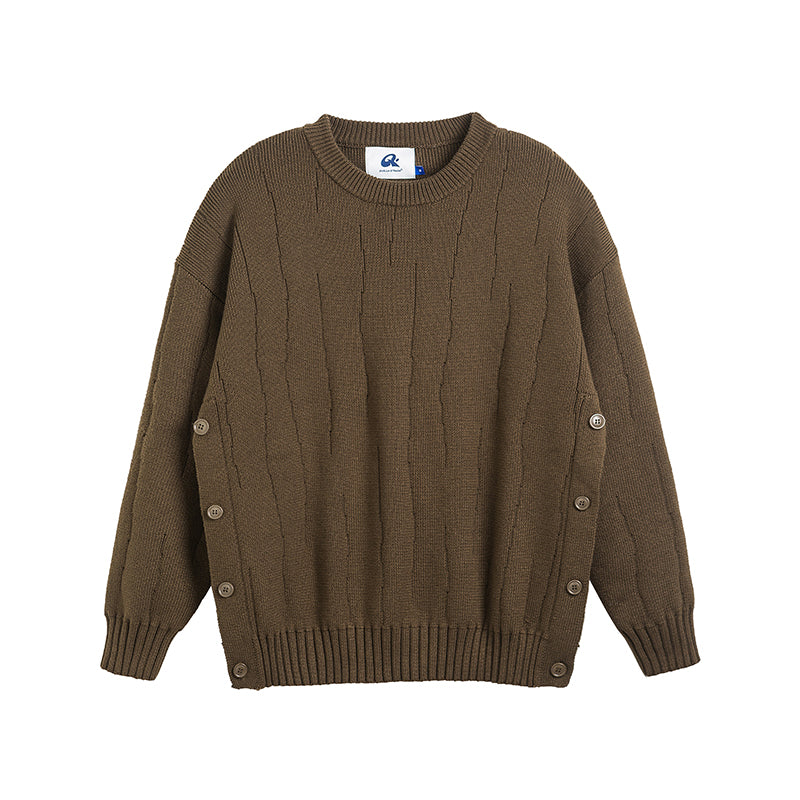 Winter Retro College Style Personalized Solid Color Sweater For Boys And Girls