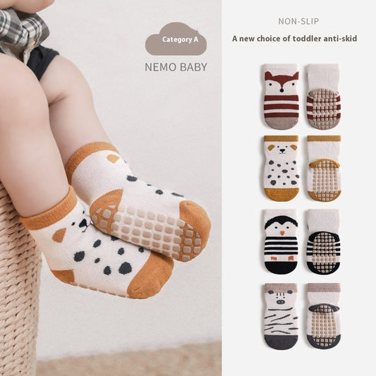 Children's Indoor Base Gel Non-slip Cool-proof Toddler Tube Socks