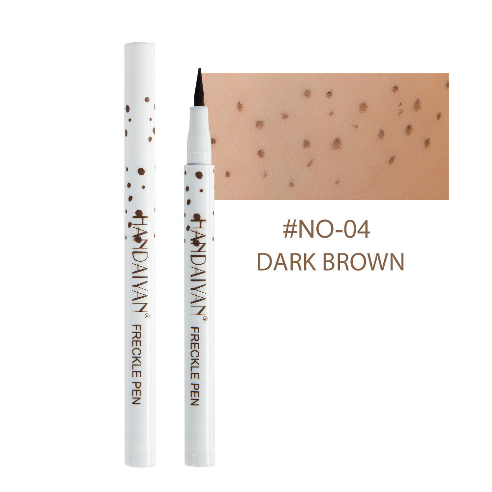 Dark Brown Freckle Pen - Waterproof, Long-lasting Cosmetic Marker For Natural Freckles. Precision Tip For Face & Body. Daily Or Special Occasion Use.