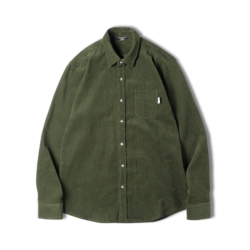 Men's Fashionable Personality Inner Layer Corduroy Inch Coat