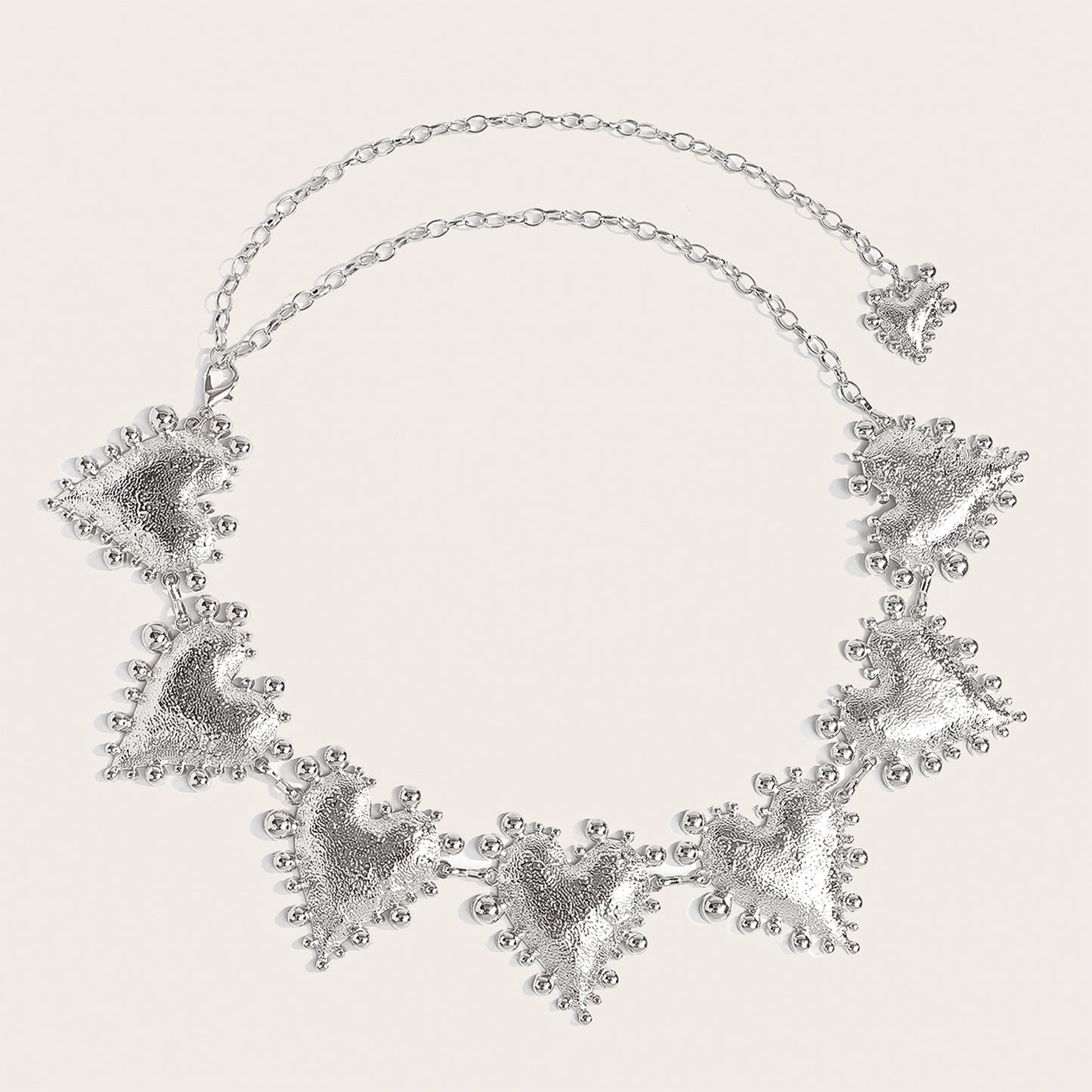 Metal Heart-shaped Retro Waist Chain Dress Decoration