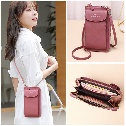 Women's Stylish And Portable Large Capacity Vertical Shoulder Crossbody Bag