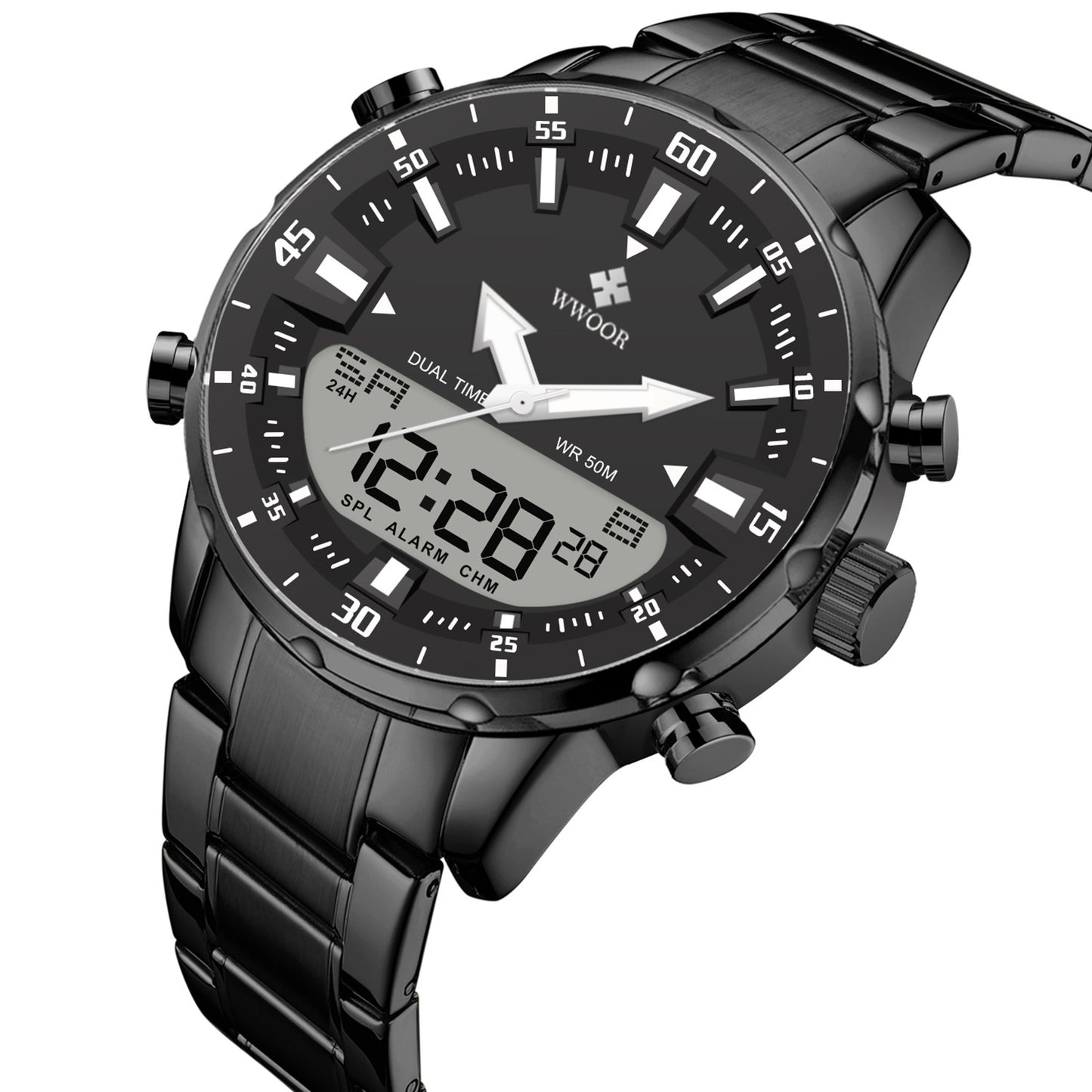 Steel Band Cool And Stylish Luminous Mens Watch