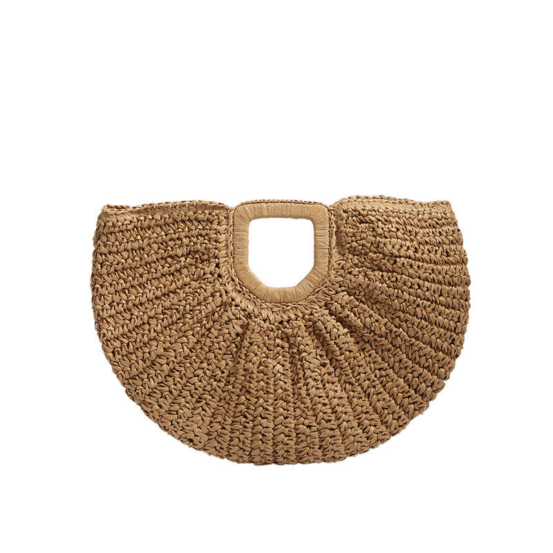 Weaving Beach Bag Retro Commuter's All-matching Casual Handbag