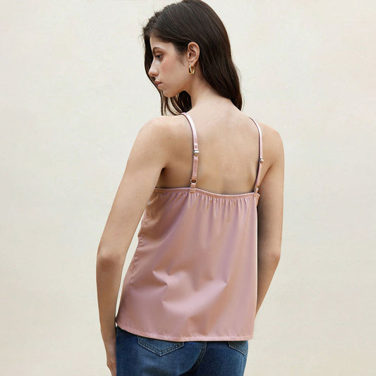 Lace-trimmed Strap Vest Close-fitting Inner Layer And A Boldly Individual Bandeau Design