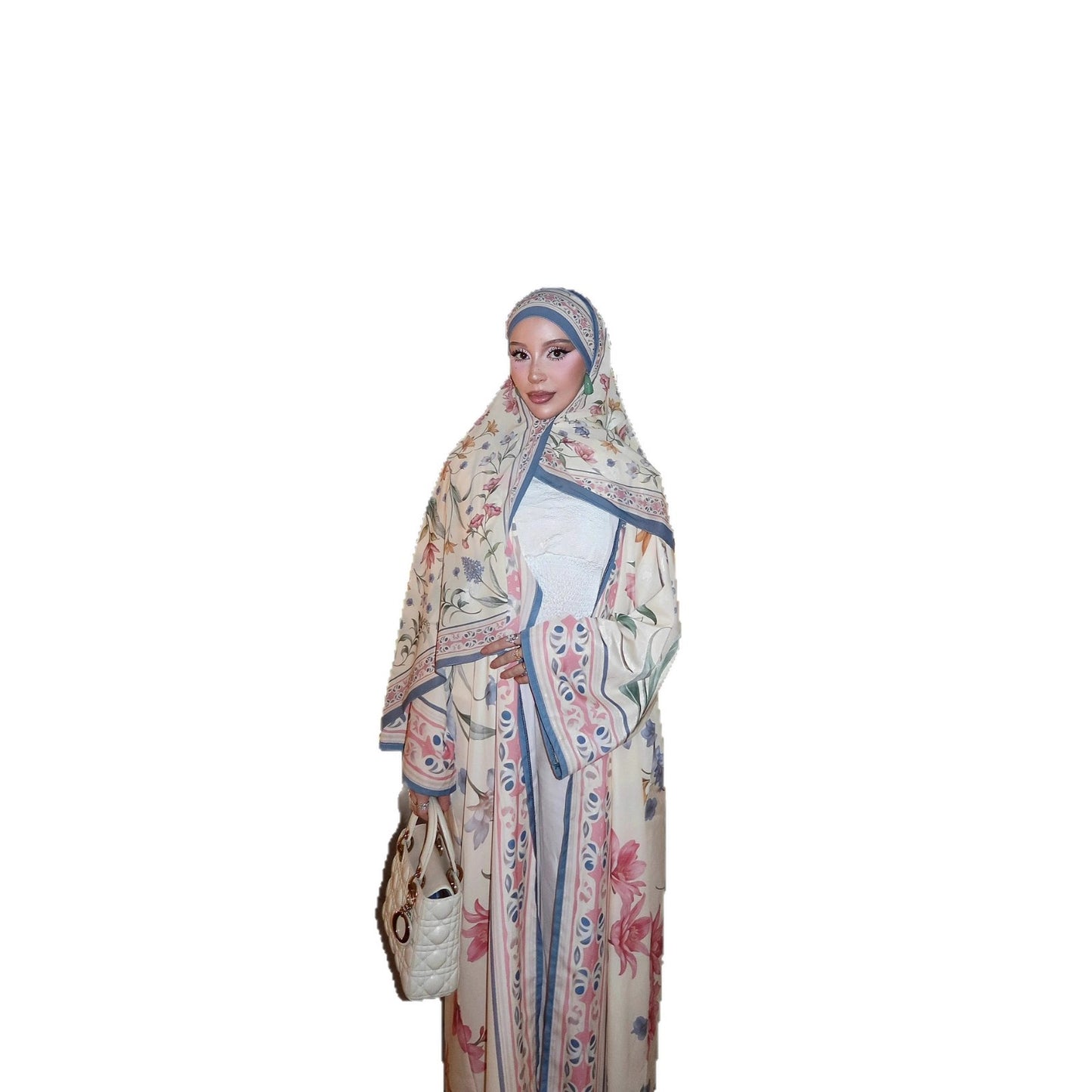 New Printed Closed-toe Long-sleeve Fashionable Casual Long Coat