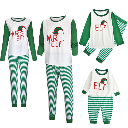Home Clothes Pajama Suit Christmas Parent-child