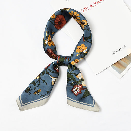 Ladies with small square scarf