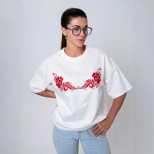 Retro-style Fashion-forward Top With A Sweet Spicy And Playful Print