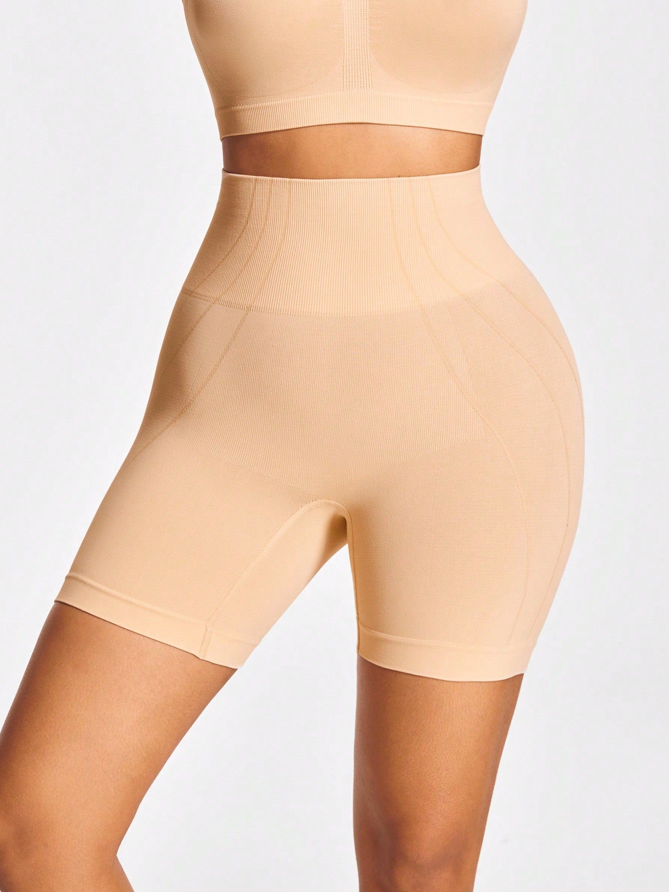 Women's Firm Control High-Waisted Shorts - Butt-Lift & Tummy Thigh Contour