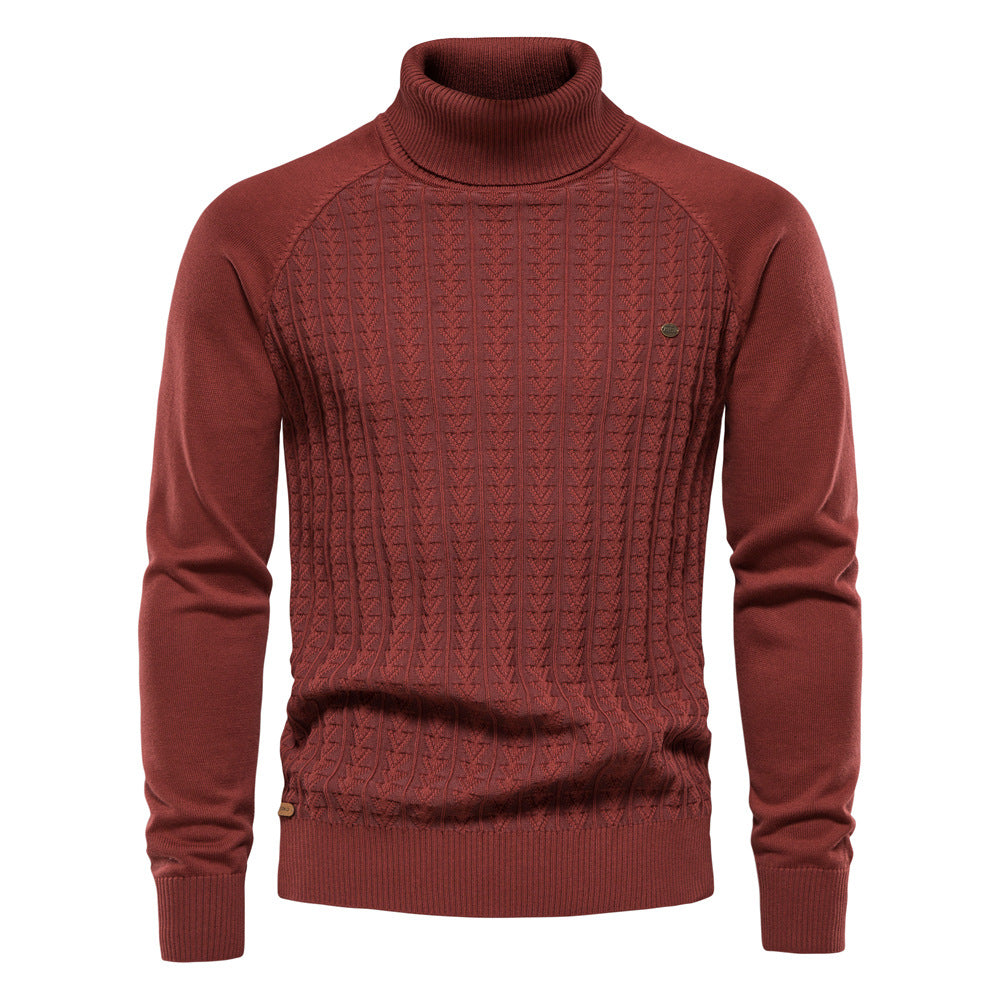 Solid Color Men's Knitwear Business Casual Sweater