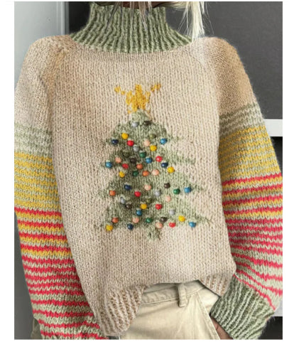 Women's New Floral Print Pullover Sweater