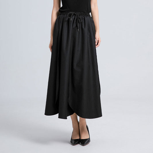 Personality Stitching Temperament Irregular Fluffy High Waist Type A Bud Skirt