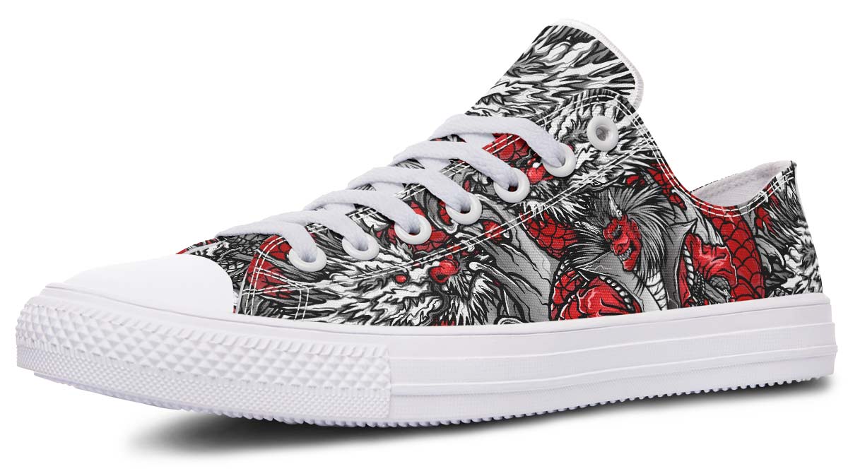 Fashion Print Couple Low-Top Canvas Shoes