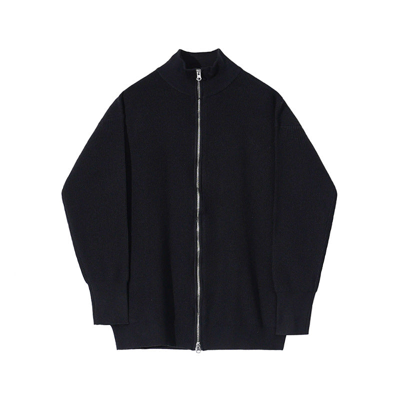 Loose Trend Stand Collar Lazy Mock Neck Sweater