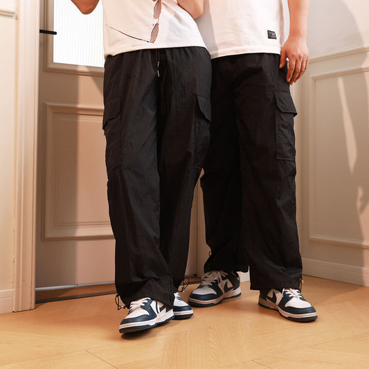 Ankle Banded Working Pants Loose All-match Wide Leg Pants