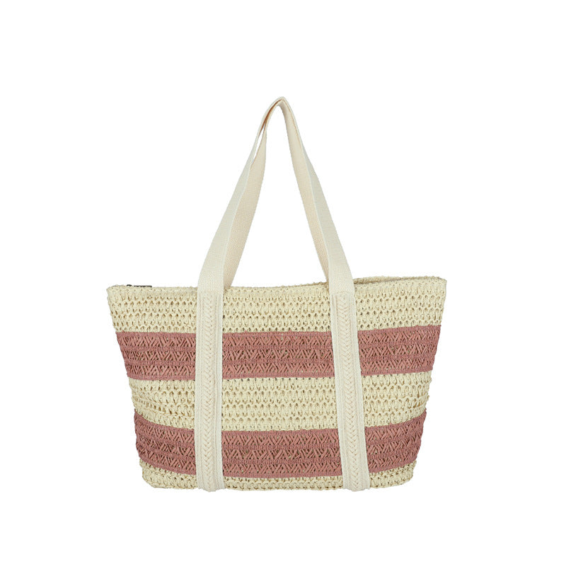 Women's Large Capacity All-match Commuter Straw Woven Bag