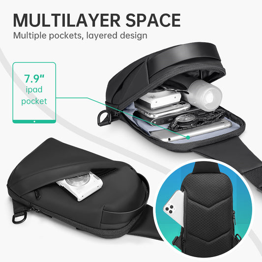 Men's Fashion Personality Casual Sports Shoulder Bag