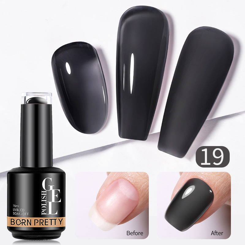 Nail Color Powder Transparent Function Phototherapy Plastic