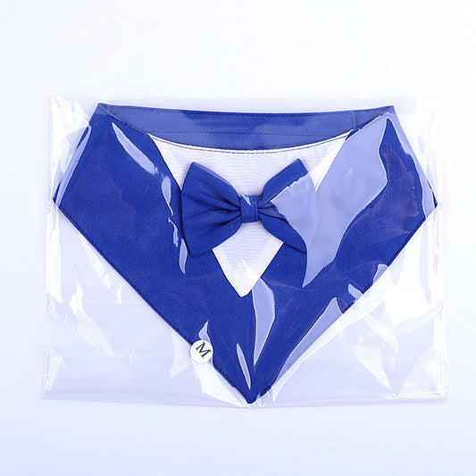 Pet's Saliva Towel Velcro Triangle