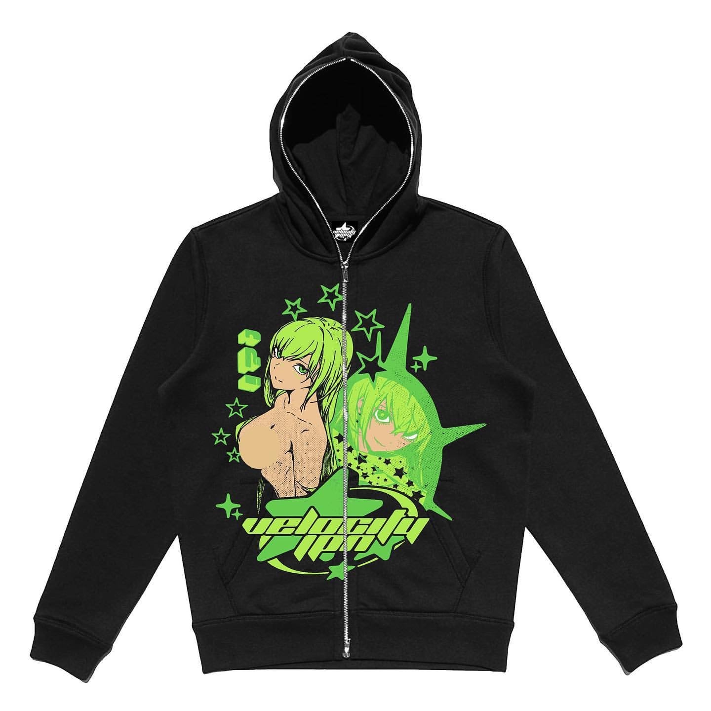 3D Digital Print Hooded Sweatshirt