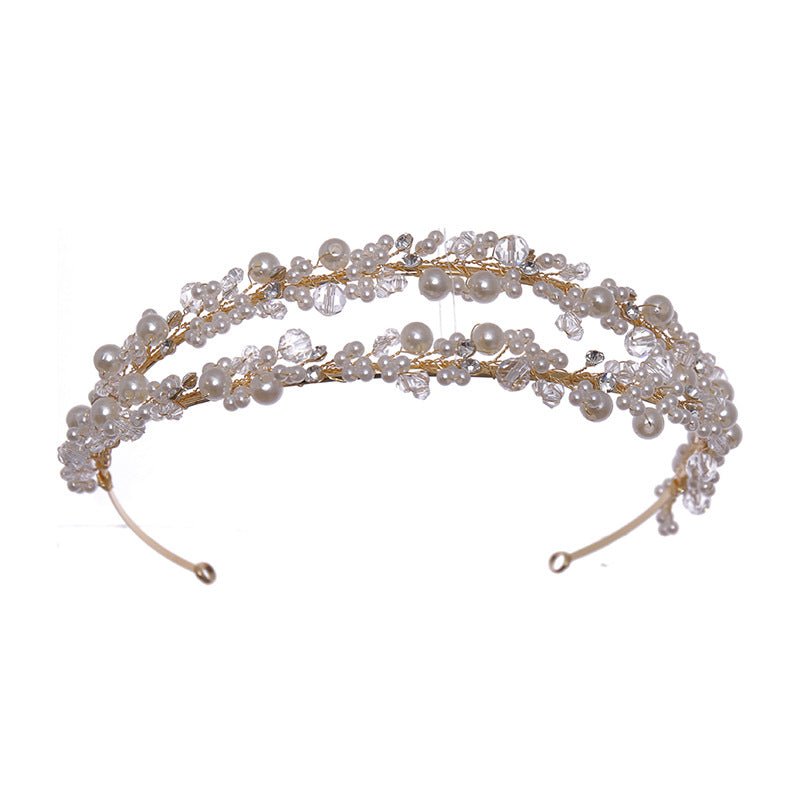 Women's New Pearl Bridal Tiara