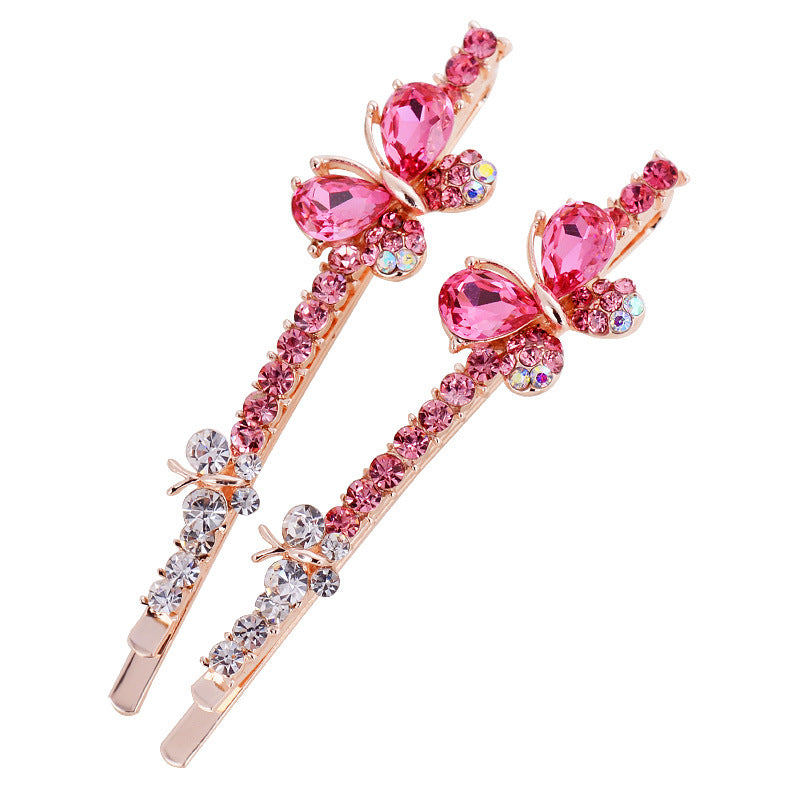 Korean-style Bow And Diamond-studded Hairpin