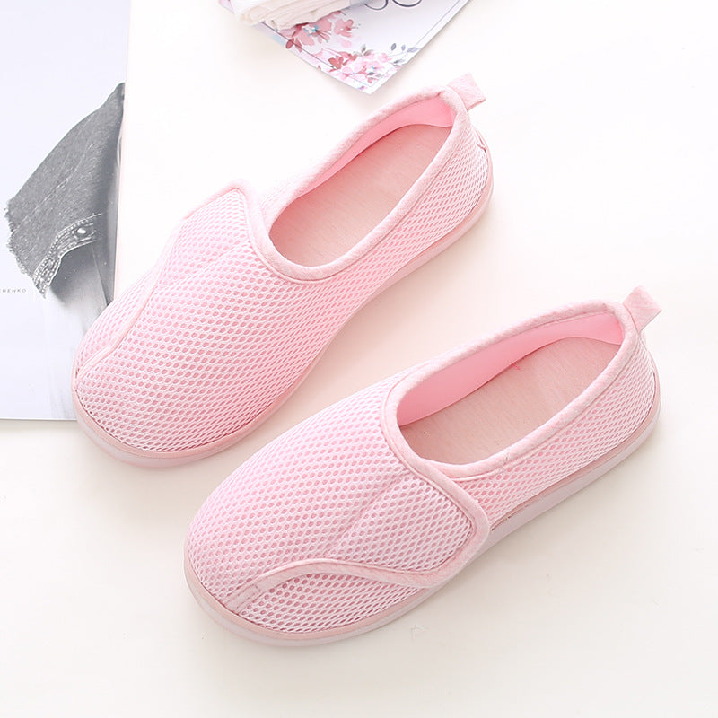 Package Heel Postpartum Thick-soled Non-slip Velcro Pregnant Shoes Confinement