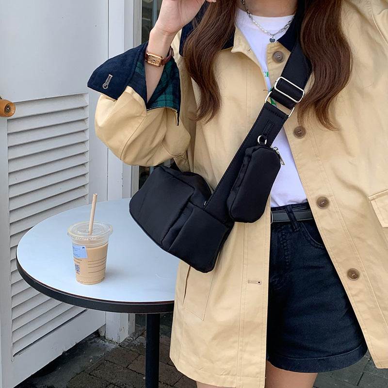 Summer Three-dimensional Slung Small Square Bag Female Minority