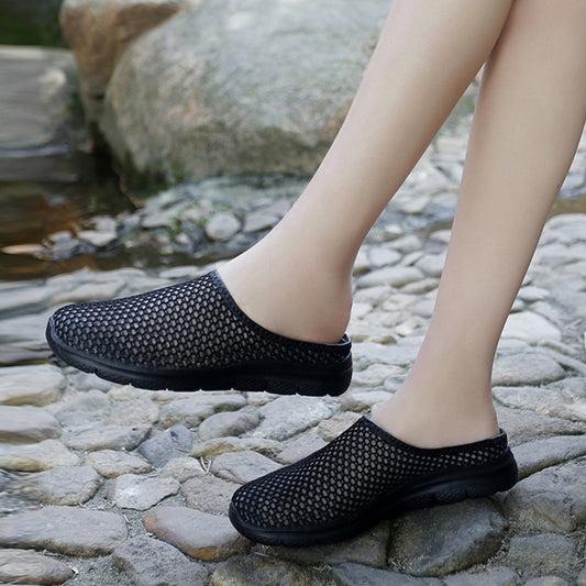 Soft-soled Mesh Surface Breathable One Pedal Couple Style