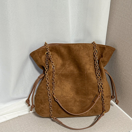 Retro Diamond Chain Underarm Bag Women