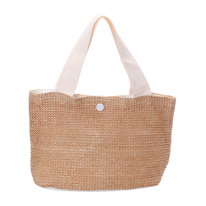 New Handbag Seaside Beach Vacation Leisure Woven Beach Large Capacity Straw Bag