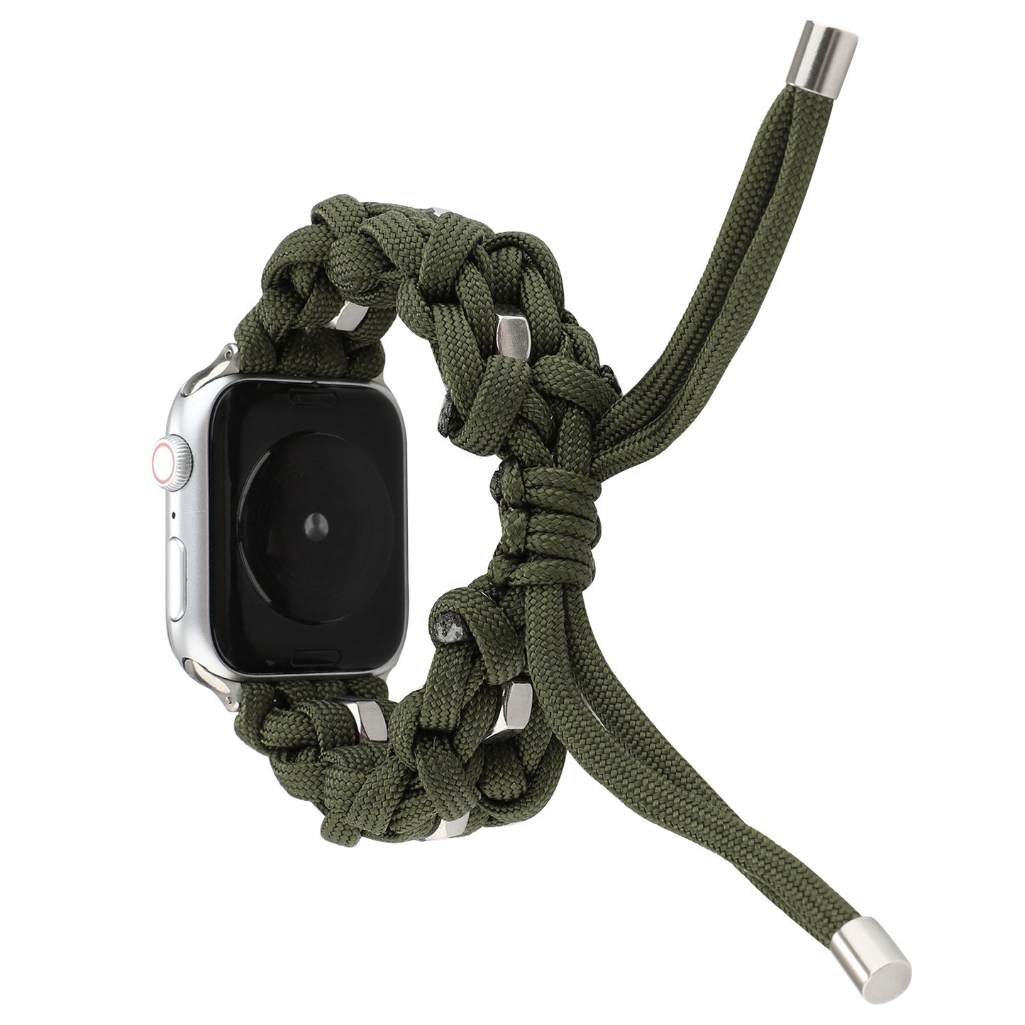 Compatible with Apple, Applicable Apple Watch Band Apple Watch Nylon StrapIwatch Outdoor Umbrella Cord Braided Strap