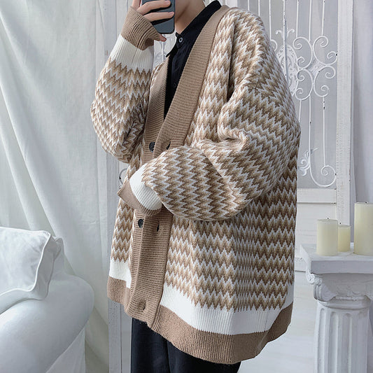Japanese Harajuku BF Cardigan Sweater Trend Lazy Style