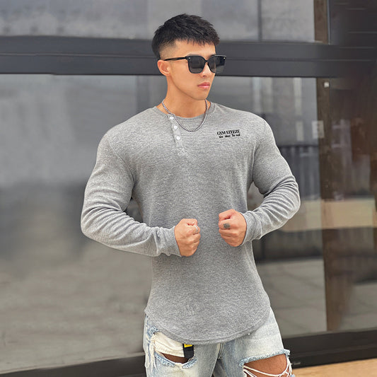 Sports Long-sleeved Men's Stretch Fitness T-shirt