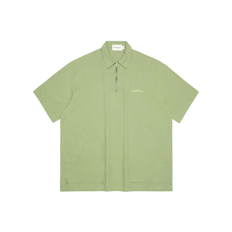 Polo Short Sleeve Summer American Style Loose All-matching