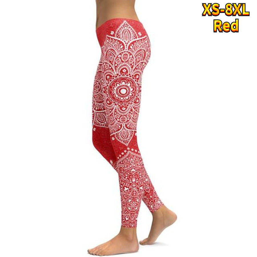 Printing High Waist Sexy Hip Yoga Pants 3D
