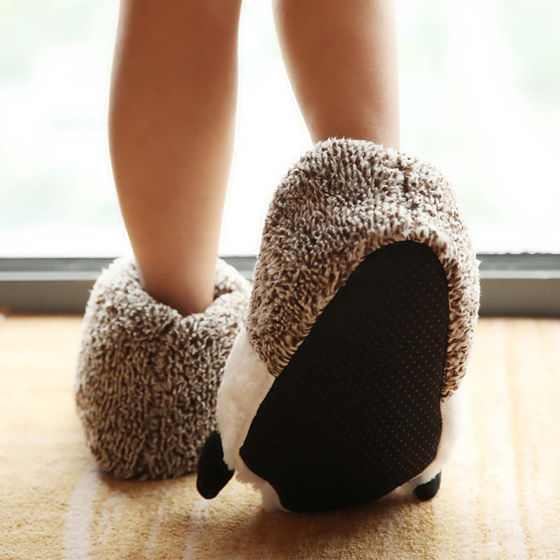 Cute Animal Bag And Plush Slippers