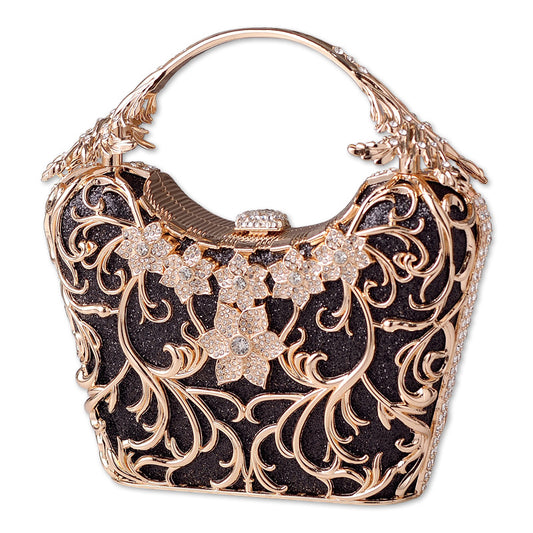Hollow Out Party Clutch Shiny Banquet Bag