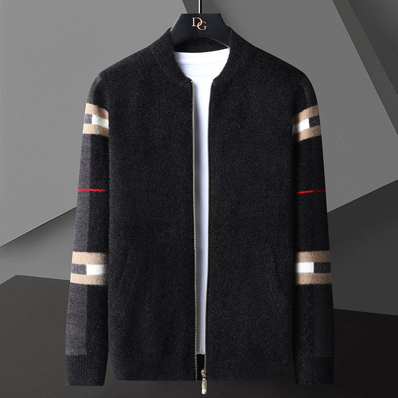 Men's Mink Fleece Business All-match Knit Sweater