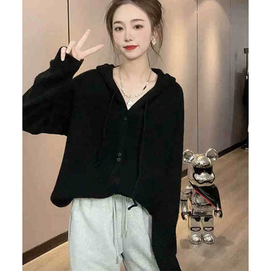 Thicken Lazy Style Long Sleeve Knitted Cardigan Sweater
