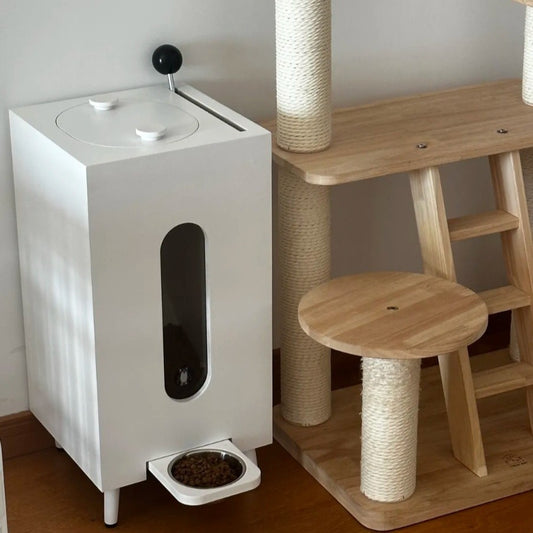 Wooden Pet Feeder Large Capacity