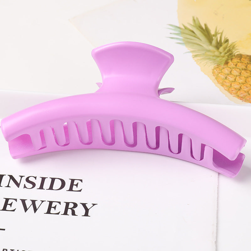 Geometric matte top clip back head catch clip